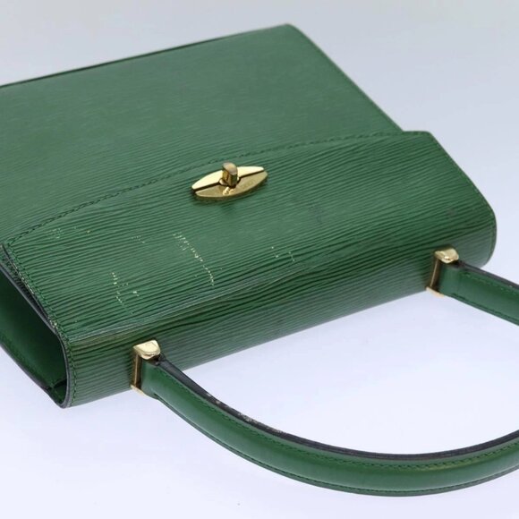 LOUIS VUITTON Epi Malesherbes Hand Bag Green - Picture 6 of 16